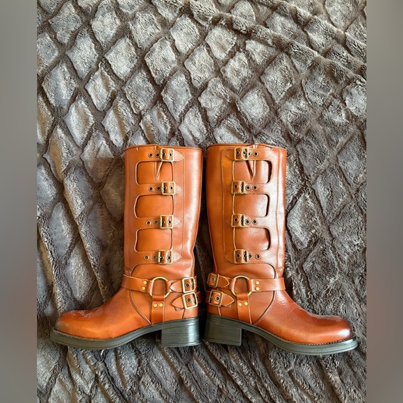 Steve Madden Rocky Cognac Leather Boots - Picture 2 of 7
